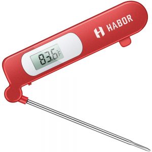 Habor Instant Read Meat Thermometer, Super Fast Accurate Cooking Thermometer Electronic Kitchen Thermometer