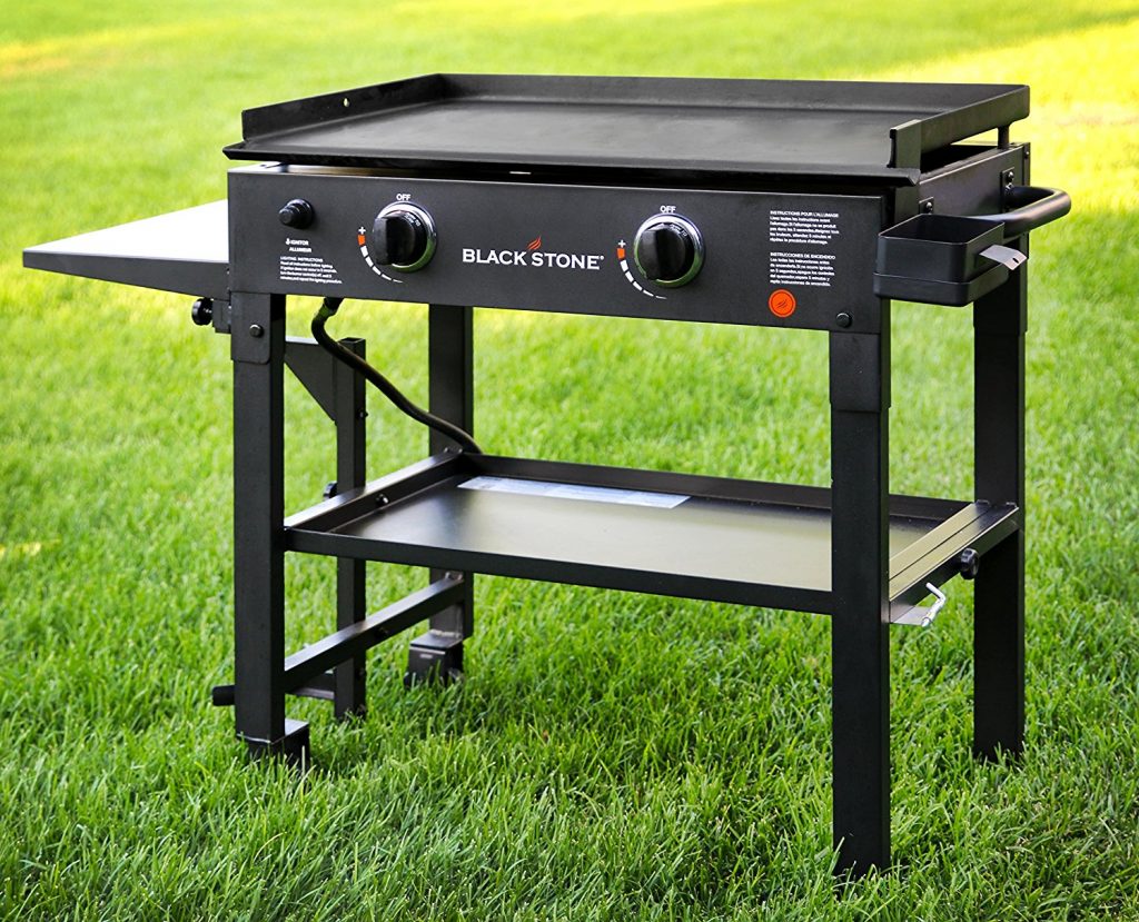 blackstone 28 inch outdoor flat top gas grill griddle station