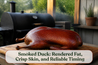 Smoked Duck: Rendered Fat, Crisp Skin, and Reliable Timing