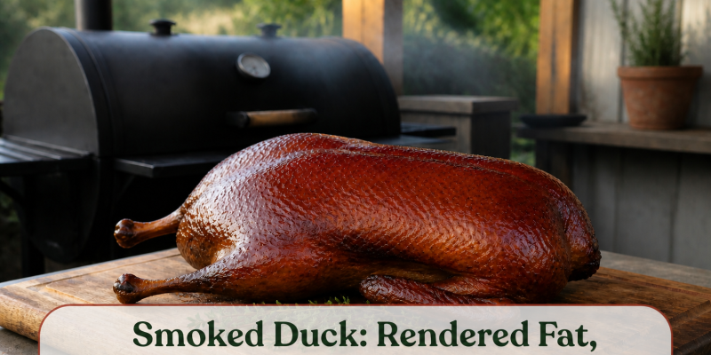 Smoked Duck: Rendered Fat, Crisp Skin, and Reliable Timing