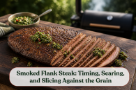 Smoked Flank Steak: Timing, Searing, and Slicing Against the Grain
