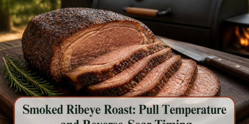 Smoked Ribeye Roast: Pull Temperature and Reverse-Sear Timing