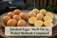 Smoked Eggs: Shell-On vs. Peeled Methods Compared