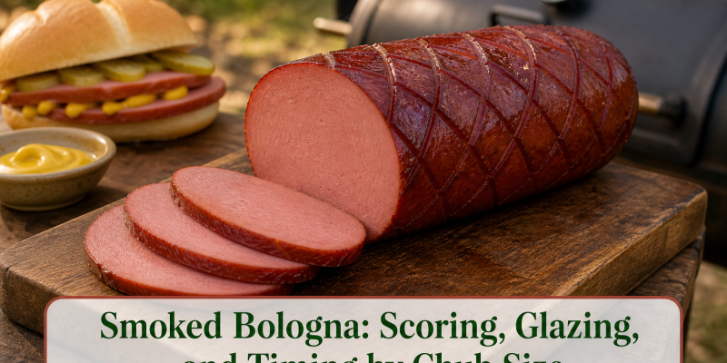 Smoked Bologna: Scoring, Glazing, and Timing by Chub Size