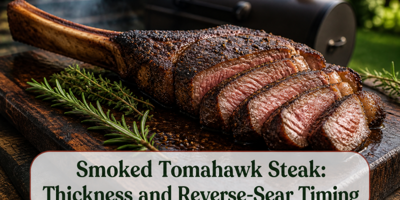 Smoked Tomahawk Steak: Thickness and Reverse-Sear Timing