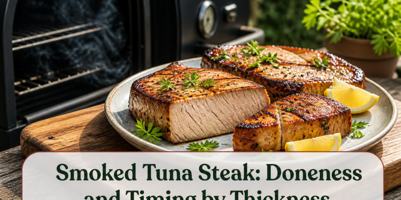 Smoked Tuna Steak: Doneness and Timing by Thickness