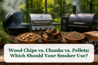 Wood Chips vs. Chunks vs. Pellets: Which Should Your Smoker Use?